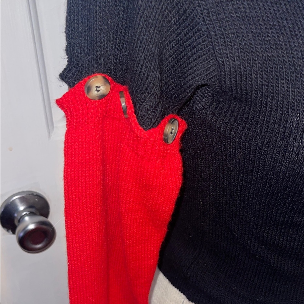 Basic pleasure mode nwt blackSweater with Red and… - image 3